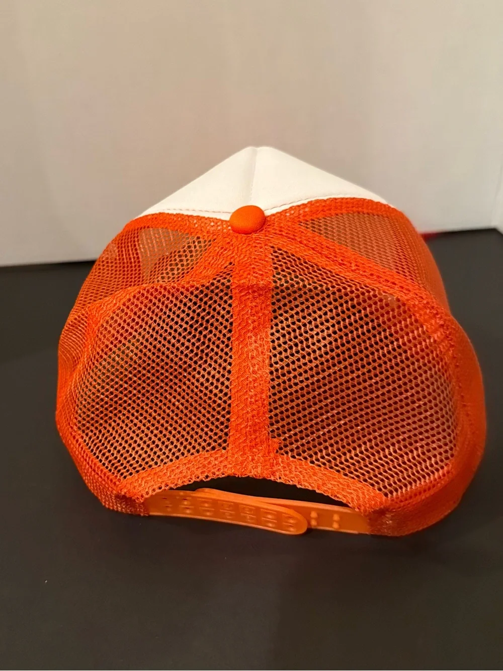 Orange and White 'Love Like Jesus' Trucker Hat. Custom. New